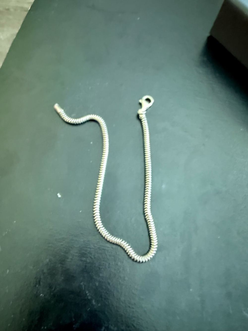 Sterling Silver Snake Chain Bracelet - Silver